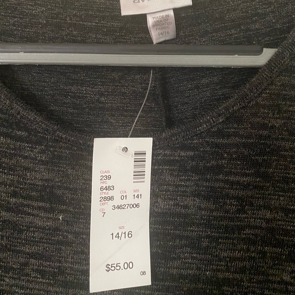 NWT SZ 14/16 3/4 sleeve Blouse